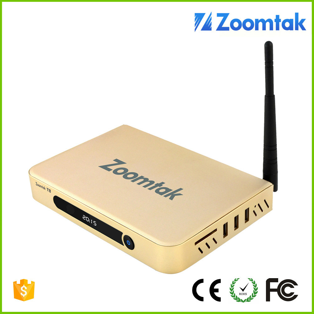 Zoomtak T8 Quad Core Android TV Box 4.4 Amlogic S802 con KODI 15.2