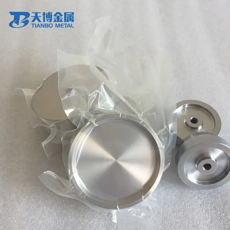 99.99% Hoge Zuiverheid Niobium Titanium Vanadium Sputterdoel Roterende Doelen/Disc Hot Koop Fabrikant Uit Baoji Tianbo