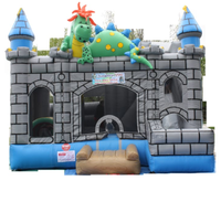 Château gonflable combiné WINSUN Commercial 5 en 1 Dragon Castle, châteaux gonflables à vendre