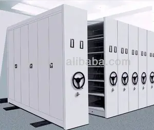 Customized Compact Special moving shelves for library archives/Metal mobile Cabinet