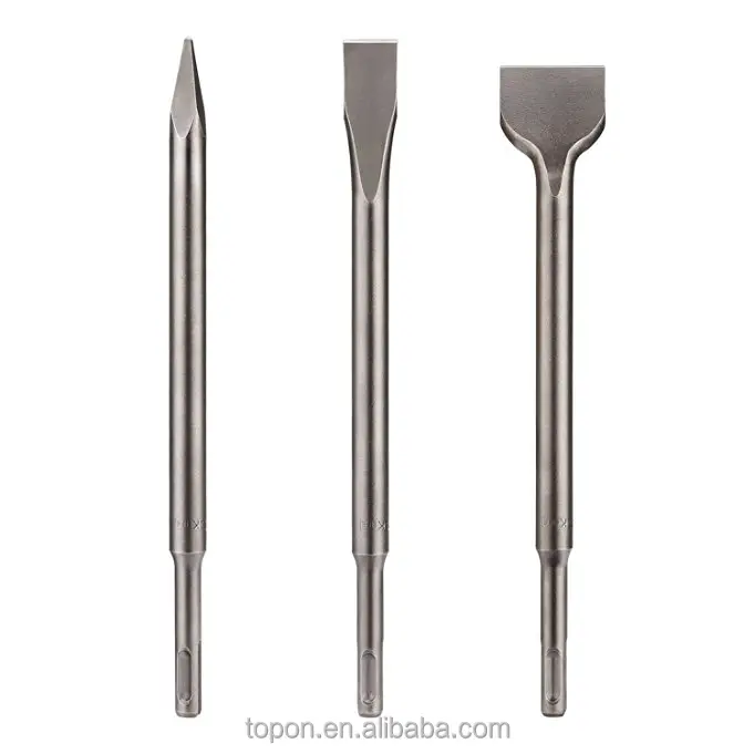 3 PCS Including Point Chisel Flat Chisel Cranked Chisels With Carry Case