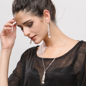 LUOTEEMI Nuove Donne di Stili Collares Collier Accessori Di Moda Elegante <span class=keywords><strong>Perle</strong></span> Lunga Collana Della Nappa - Product Image 3
