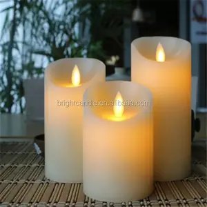 高品质 4 件/套白色无火焰电子无火焰 Led 蜡烛