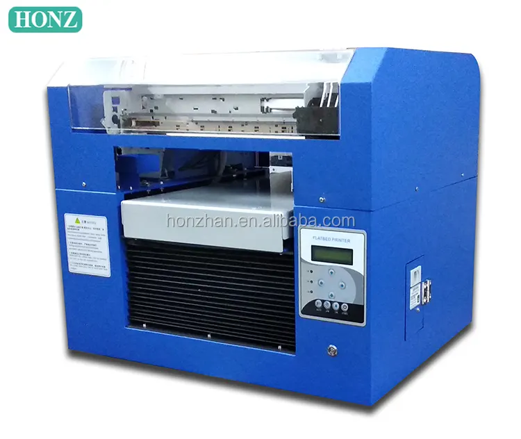 Yeni Honzhan A3 boyutu flatbed UV CD DVD yazıcı kullanımı HONZHAN fabrikadan 5760*1440dpi baskı çözünürlüğü