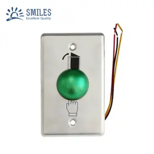 ANSI Standard Long Type Mushroom Door Exit Push Button For Access Control System