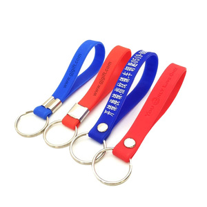 Da Polso in Silicone Debossed Fascia Personalizzata Bulk Chiave della Cordicella Catena di Gomma Logo Del Silicone Del braccialetto <span class=keywords><strong>Portachiavi</strong></span> - Product Image 4