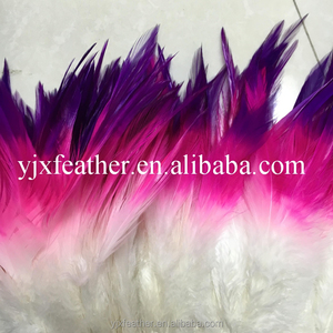 Plumes de coq teintes à trois couleurs, enfilées, pour selle, à prix abordable - Product Image 4