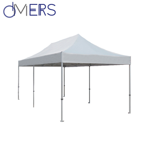 Carpa gazebo plegable de aluminio para exteriores, tela impermeable grande, venta al por mayor, color blanco