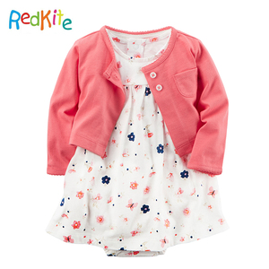 Organique coton bébé barboteuses vêtements de bébé en gros impression personnalisée bébé barboteuses robe - Product Image 6