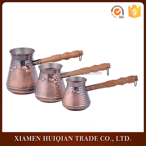 Nouveau style <span class=keywords><strong>trois</strong></span> taille ensemble bronze acier inoxydable café chaud pot - Product Image 1