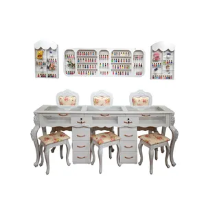 Moderna calda di vendita del chiodo salone tavolo manicure con tavolo nail