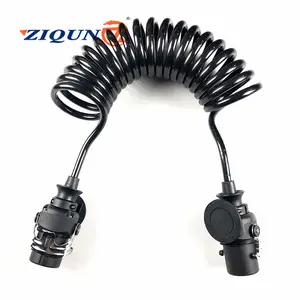 Kabel Spiral ABS Tugas Berat Ultra Kawat Trailer 7 Inti Kawat 5Pin Trailer Cabl100 % Kabel Tembaga Kualitas Bagus Penjualan Langsung Pabrik