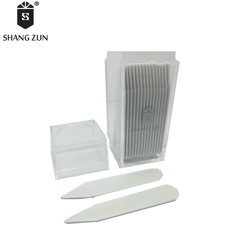 Недорогой высококачественный Портативный прочный пластиковый мужской ошейник для рубашки на заказ, 20 шт.