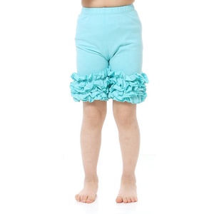 Private label ricamo all'ingrosso <span class=keywords><strong>cotone</strong></span> glassa ragazze volant pantaloncini boutique abbigliamento bambini bambino designer ragazze pantaloncini - Product Image 5