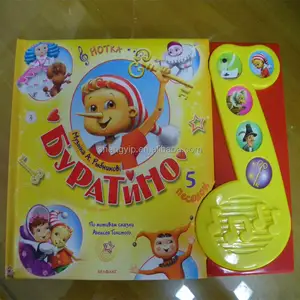 Wholesale recordable custom musical book for kids witheducation toys