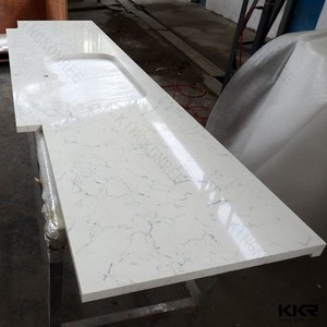 Yüksek kaliteli su geçirmez akrilik katı yüzey mobilya <span class=keywords><strong>precut</strong></span> mutfak yapay kuvars vanity tezgahı - Product Image 3