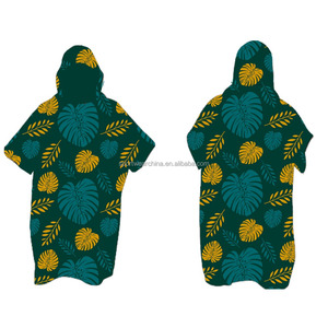 Tùy Chỉnh In Bãi Biển Poncho Microfiber Terry Surf Poncho Khăn Thay Đổi Áo Choàng - Product Image 4