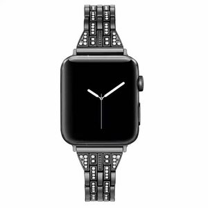 Per cinturino diamantato <span class=keywords><strong>Apple</strong></span> <span class=keywords><strong>Watch</strong></span>, cinturino diamantato in acciaio inossidabile di lusso con strass Bling per <span class=keywords><strong>Apple</strong></span> <span class=keywords><strong>watch</strong></span> 38mm <span class=keywords><strong>41mm</strong></span> 40mm - Product Image 5