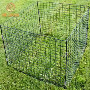 36 ''* 36'' * 30 ''almanya tozu kaplanmış Metal bahçe yaprakları tel kompost kutusu - Product Image 3