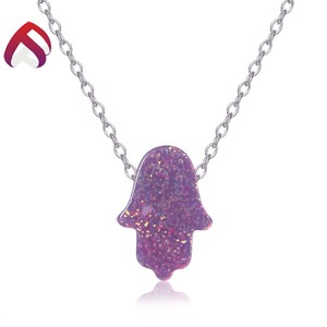 Caliente nuevos productos hermosa <span class=keywords><strong>i</strong></span> shape 925 OPAL encanto collar - Product Image 4