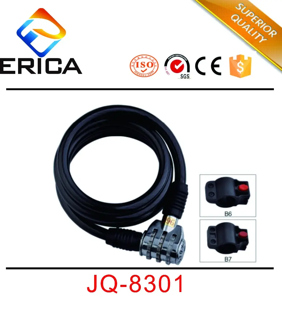 Bike Cable Lock Manufacturer Wholesale Cheaper Steel Cable E-Bicycle Locks