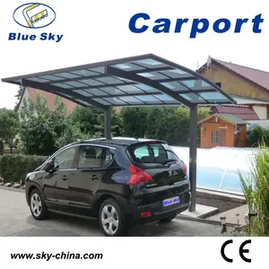 Polycarbonate và nhôm bãi đậu xe có cấu trúc kim loại cho nhà để xe