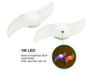 Clover ABS decorativo LED ruota di bicicletta luce colorata UFO torcia elettrica con alimentazione a batteria per altri accessori di illuminazione bici - Product Image 4