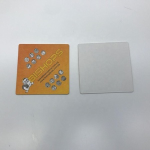 Porta-copo de papel absorvente barato impresso personalizada