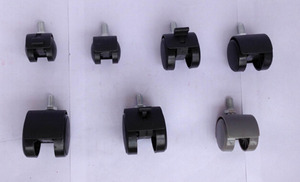 30mm 40mm <span class=keywords><strong>50mm</strong></span> Schwenkbare Doppelrad-Möbelrollen mit Gewinde - Product Image 2