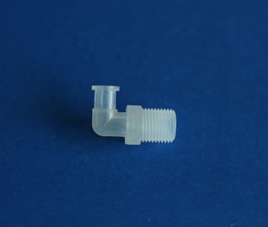 كوع بلاستيك ملولب 90 درجة NPT-27 G1/8 خيط ذكر للإناث luer قفل تركيب محول مقرنة - Product Image 3
