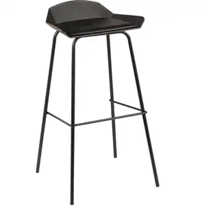 İskandinav modern moda basit plastik PP ABS metal bacak barstool mutfak yüksek tabure bar sandalyesi