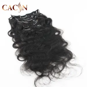 Best selling produto 1 loja online cabelo real bangkok, grampo em extensões do cabelo extensões de cabelo natural de londres venda quente 2019