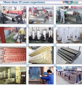 Colector de tubo de calor doméstico anticongelante calentadores de agua solares divididos presurizados para agua caliente de piscina de hotel doméstico - Product Image 5