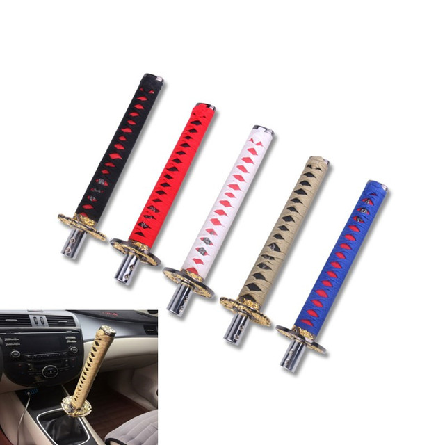 26cm Universal Samurai Sword Shift Knob Shifter Katana Metal Gear Shift Knob