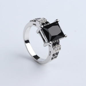 Harga Grosir Perhiasan Wanita Cincin Batu Permata Modis Tembaga Beragam Warna Cincin Zirkonia Kubik - Product Image 6