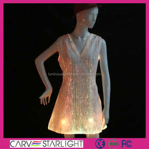 fancy frauen glow in the dark führte tanz kleider - Product Image 3