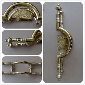 Set pegangan pintu emas, untuk pintu kayu elegan & tahan lama pegangan jendela - Product Image 5