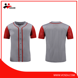 custom printed food grade custom youth baseball jerseys - Product Image 1