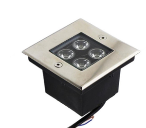 Lumière encastrée LED de forme carrée 3w 4w Blanc chaud 3000k <span class=keywords><strong>IP67</strong></span> Extérieur pour la décoration de jardin Lumière souterraine AC85-265V - Product Image 2