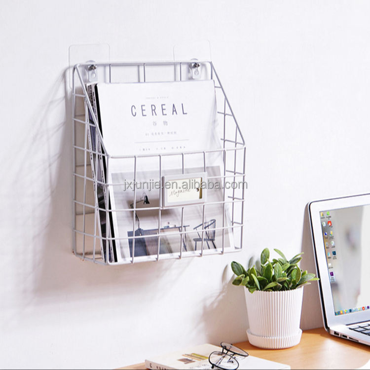 Étagère Murale Porte Revues/Livres Métal Noir