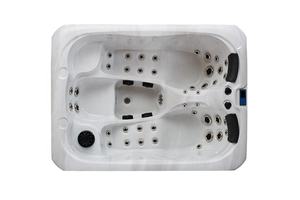 Massagem Hidro Spa ao ar livre 2 Pessoas Banheira de Hidromassagem Branca Design Quadrado Independente Adulto inclui escorredor Drenagem Accessories-<span class=keywords><strong>NJ</strong></span>-696 - Product Image 4