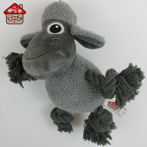 Pet Chew Đồ Chơi Động Vật Đồ Chơi Sang Trọng Ếch/Cừu/Con Chó Dây Đồ Chơi Tương Tác Đồ Chơi Vật Nuôi Với Squeaker - Product Image 3