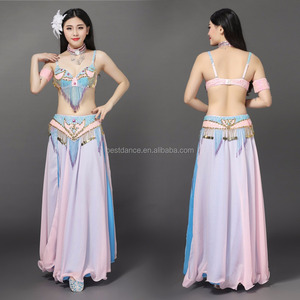 BestDance Yeni El Yapımı Boncuklu Oryantal Dans Kostüm Kıyafet Setleri <span class=keywords><strong>Bollywood</strong></span> Karnaval Oyunu Cosplay Kostümler Elbiseler - Product Image 3