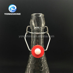 700 ml clara botella de vidrio de jugo de abrochado con tapa corona - Product Image 3