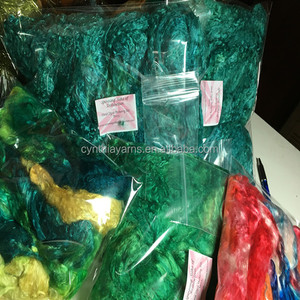 Cynthia di Grado Superiore Naturale Roving 100% di Seta Roving Nat Bianco - Product Image 4