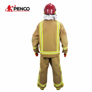 Nomex Aramidファイティングスーツ消防士用消防士制服EN469 4層3M反射ストリップNFPA 1971ジャケットとパンツ - Product Image 3