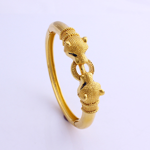 Bracelet pour <span class=keywords><strong>homme</strong></span> <span class=keywords><strong>en</strong></span> cuivre/laiton épais à motif léopard, tendance vintage, plaqué <span class=keywords><strong>or</strong></span> 18 carats, cadeau pour <span class=keywords><strong>homme</strong></span> - Product Image 1