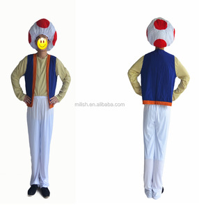 <span class=keywords><strong>Déguisement</strong></span> amusant pour costumes de jeu, gilet et pantalon de prince champignon mignon pour Halloween en polyester MFJ-0003 - Product Image 2