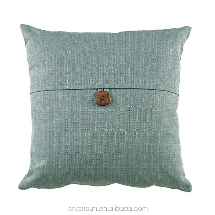 Классический сплошной лен/хлопок подушку с кнопкой Одеяло Подушка