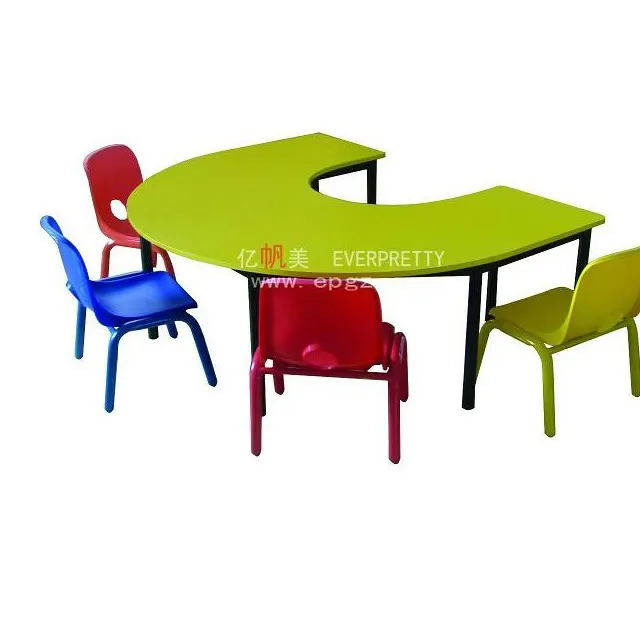 Kindergarten Nursery School U Shape Kids Table and Chairs